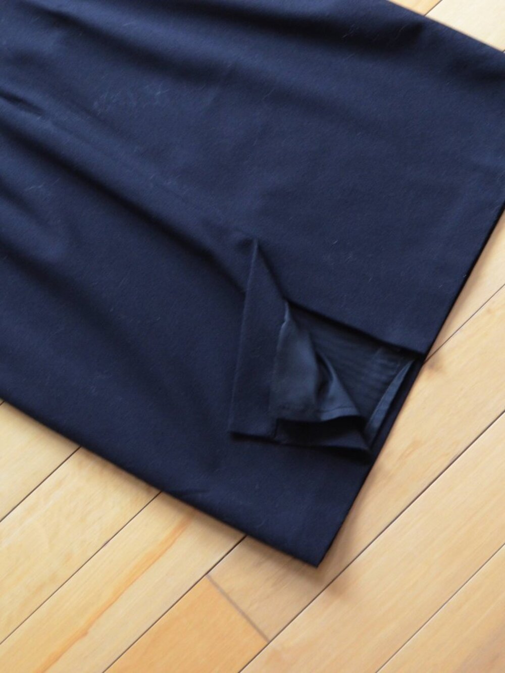 Theory Faux Wrap Black Wool Shift Dress Size 8 - Picture 10 of 10